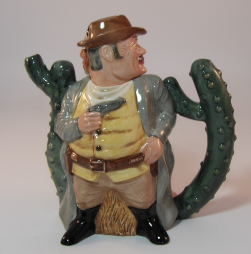 Royal Doulton Ltd Ed Cowboy und Indianer 7" doppelseitige Teekanne D7176 TOP - Bild 4 von 9