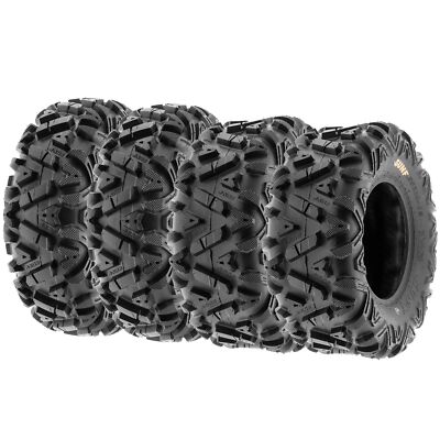 SunF 26x9-12 & 26x11-12 Replacement ATV UTV SxS 6 Ply Tires A033 |Set of 4