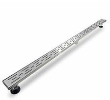 Elefloom 60 Linear Shower Drain, AISI 304 Stainless Steel, Bar Grate