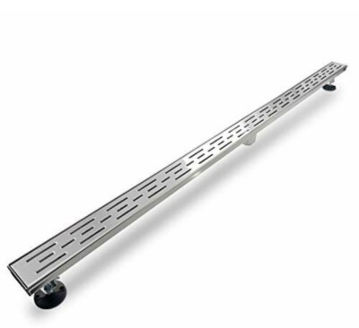 Elefloom 60  Linear Shower Drain, AISI 304 Stainless Steel, Bar Grate