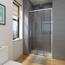 Sliding Shower Screen Wall to Wall Large Entry 3 Panel Shower Doors Enclosure