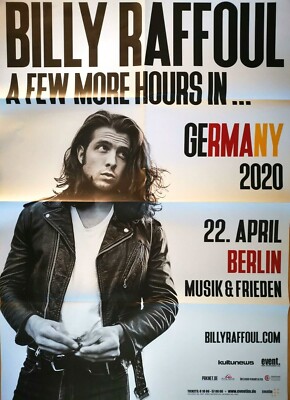 BILLY RAFFOUL 2020 BERLIN - orig. Concert Poster - Konzert Plakat -DIN A1 - F/U