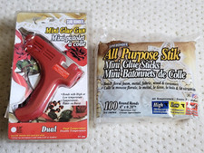 EUC Surebonder DT-200 FPC Corp Red Mini Craft Glue Gun With 92 Mini Glue Sticks