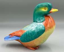 Hollohaza Hungary Handpainted Large Duck Figure.