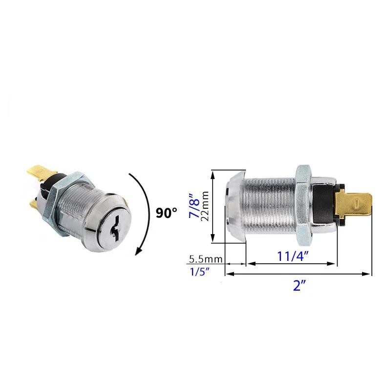 Моментальный замок переключателя, электрический ключ переключателя ствола съемный в положении включения и выключения - Изображение 2 из 4