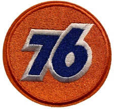 76 Racing Patch Motor Racing Oil Gas 3in Embroidered Iron-on Patch