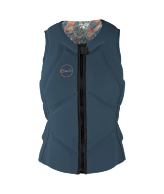 2025 O'NEILL DAMEN SLASHER COMP IMPACT WESTE COPEN BLAU LACKIERT TROPEN