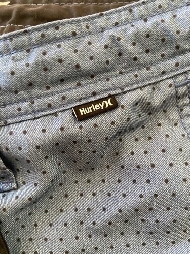 Hurley Boardshorts Swim Trunks Blue Mens Size 34x9.5 Good Condition  - Picture 6 of 9