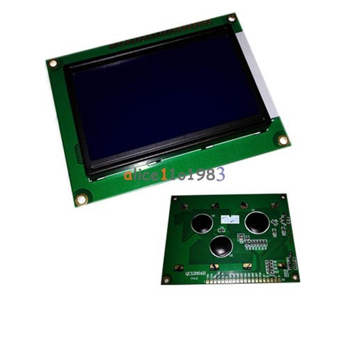 5V 12864 LCD Display Module 128x64 Dots Graphic Matrix LCD Blue Backlight - Picture 4 of 4