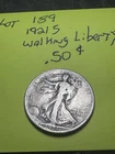 1921-S Walking Liberty Silver Half Dollar - grade yourself  Lot #189