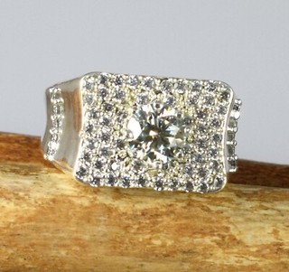 2.81 Ct/6 mm Round Cut Green Diamond Solitaire Certified Ring Good Luck Gift