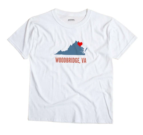 Woodbridge Virginia VA T-Shirt HEART