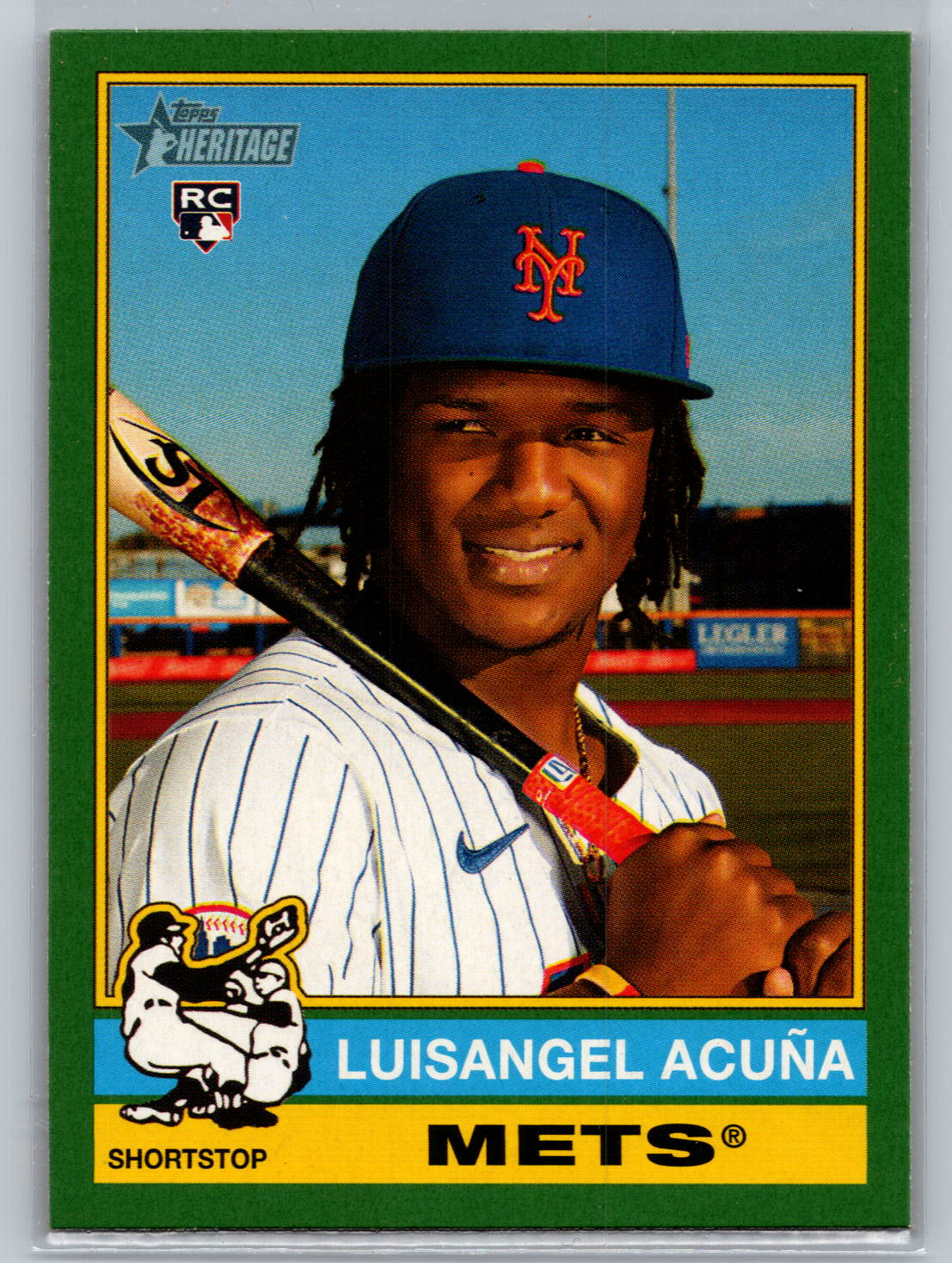 2025 Topps Heritage - Luisangel Acuna #274 Dark Green Border (RC)