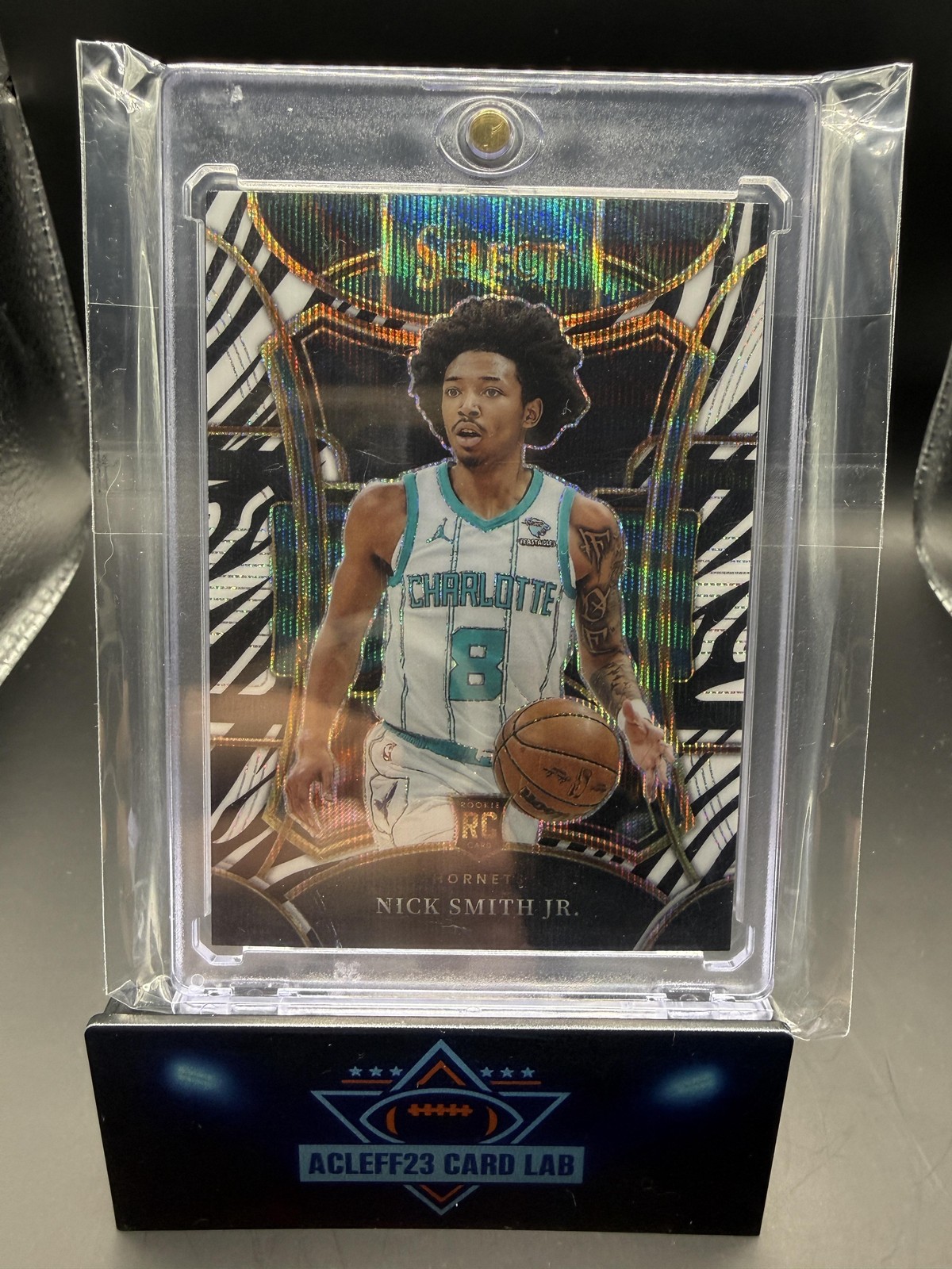 2023-24 Panini Select #310 Nick Smith Jr. Zebra Prizms