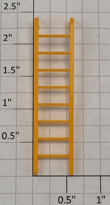 Lionel 12741-55 Intermodal Crane Yellow 8-Rung Ladder (3)