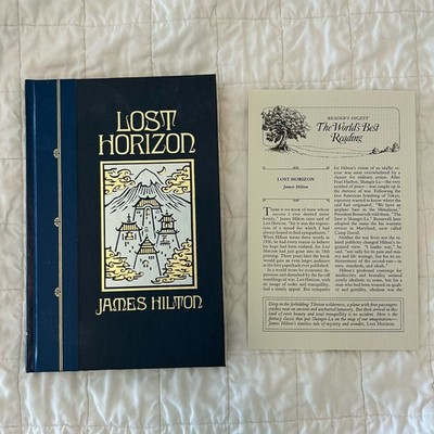LOST HORIZON James Hilton Reader s Digest 1990 World s Best Reading W/ Insert