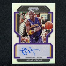 2021-22 Panini Prizm Lamar Odom Auto Silver Prizm Lakers 65354 READ