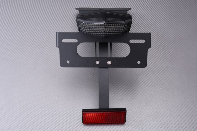 Support de plaque court R1300GS BMW 2024 2025 2026 avec feu arrière fumé LED AVDB