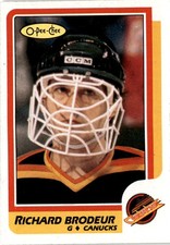 1986-87 O-Pee-Chee #246 Richard Brodeur Vancouver Canucks