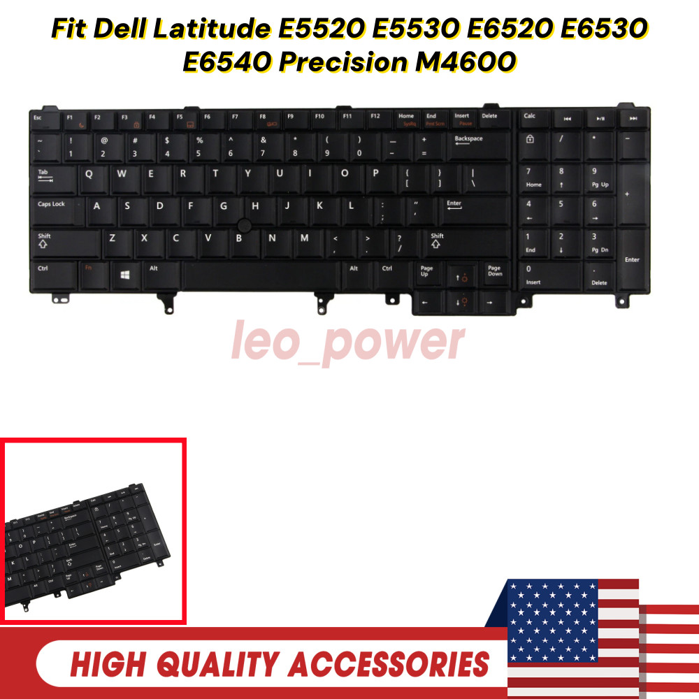 New Keyboard for Dell Latitude E5520 E5520m E5530 E6520 E653
