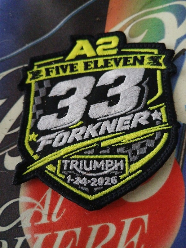 2026 A2 Five Eleven Supercross Forkner Triumph Motorcycle 5.11 Tactical Patch