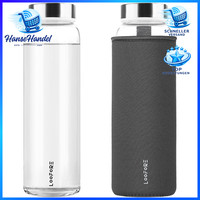 Glasflasche 1L Wasserflasche Mit NeoprenhüLle 1000Ml FüR Sport Outdoor Geschenk