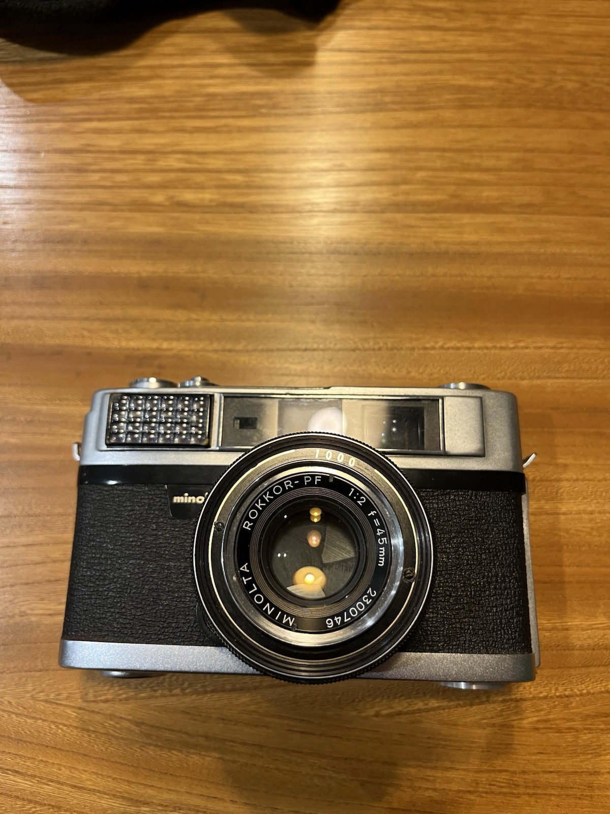 Vintage Minolta AL 35mm Film Camera with Rokkor-PF 45mm f/2 Lens