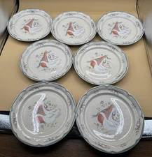 International China Company Marmalade 7.5 Inch Salad Dessert Plates Set Of 7