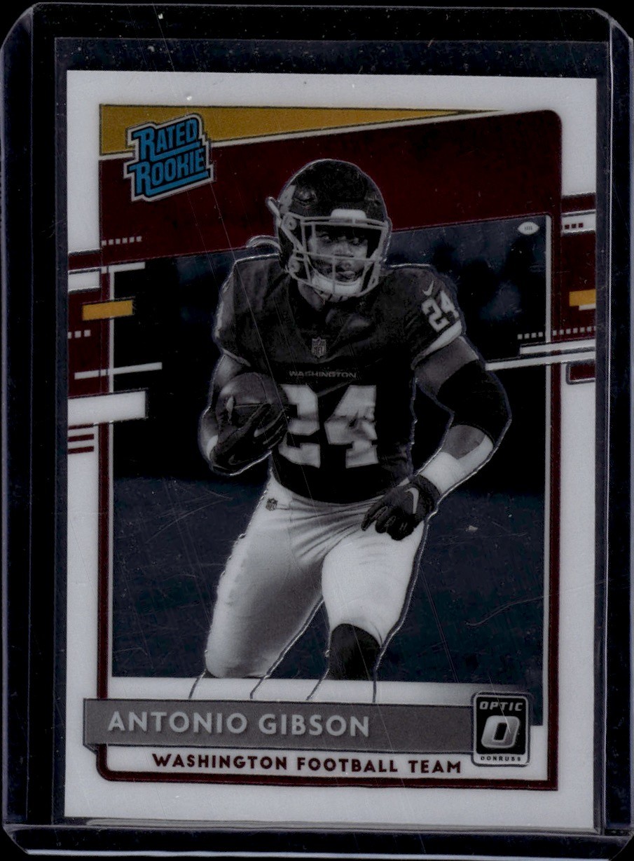 2020 Donruss Optic Negative #335 Antonio Gibson Washington Redskins