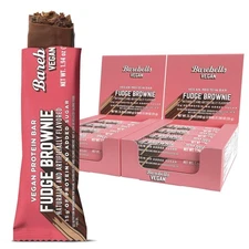 Barebells Plant Based Protein Bars, Fudge Brownie – 24 bars (2 Packs of 12) -