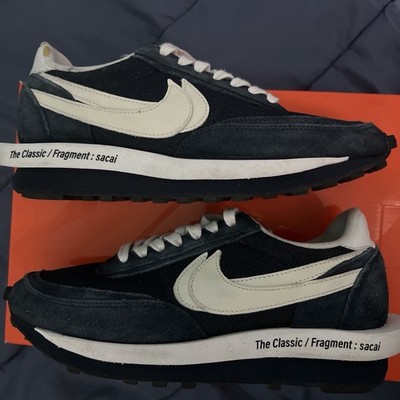 Nike LDWaffle SF Fragment x sacai Blue Void/White Low Top Suede DH2684-400