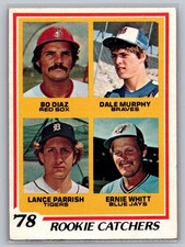 1978 Topps #708 1978 Rookie Catchers (Bo Diaz / D Murphy / L Parrish / E Whitt)