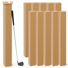 Qilery 10 Pcs 4 x 4 x 48 Inch Golf Club Shipping Boxes 4L x 4W x 48H Tall