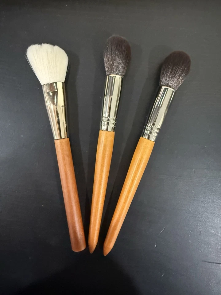 NUEVO 6 piezas Juego de brochas de maquillaje con mango de madera sombra de ojos mezcla rubor corrector Foto 3 de 4