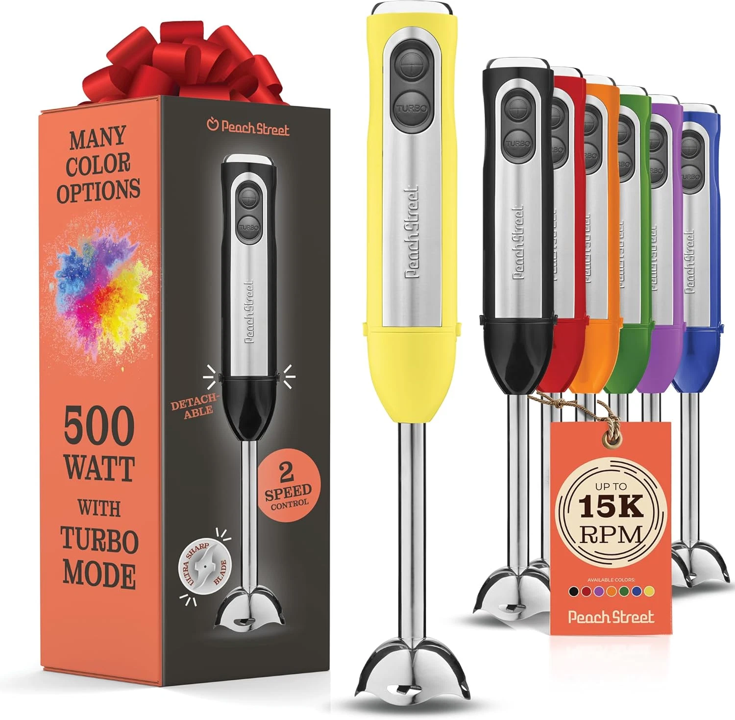 Immersion Blender, Electric Hand Blender 500 Watt, Detachable Base, Stainless St
Opens in a new wind