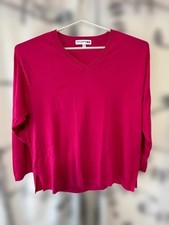 UNIQLO INES DE LA FRESSANGE V-Neck Sweater XXL Cotton Cashmere Blend