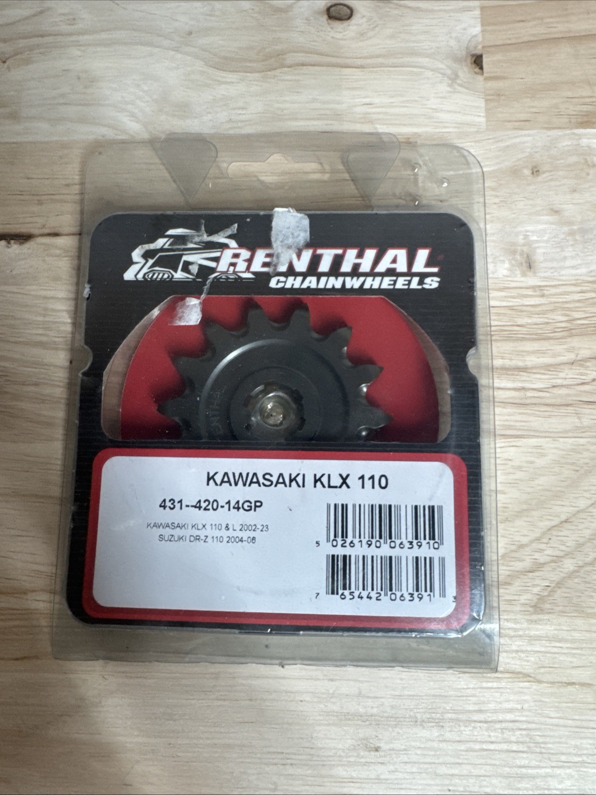 Renthal® Front Sprockets Natural drive 431--420-14GP Kawasaki KLX 110 DR-Z 110 Renthal® Front Sprockets Natural drive 431--420-14GP Kawasaki KLX 110 DR-Z 110