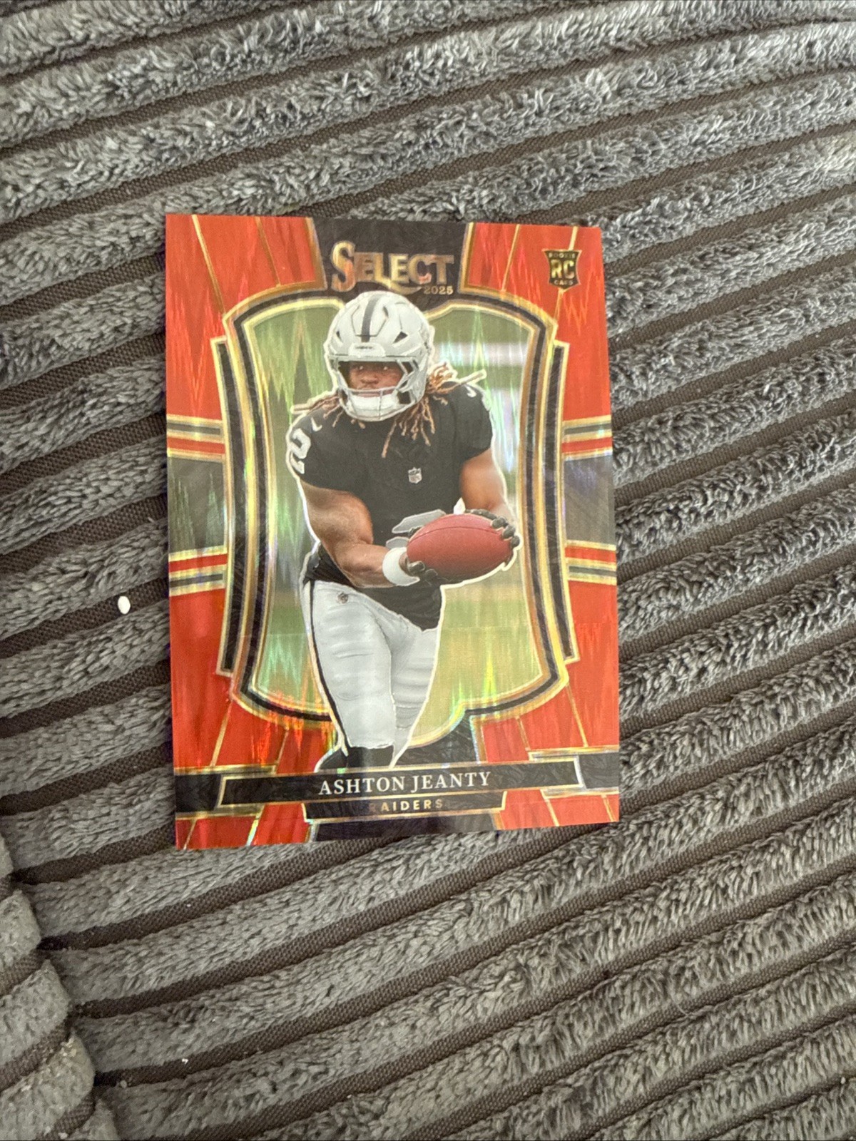 2025 Panini Select - Ashton Jeanty Premier Level Red Shock SP RC /249