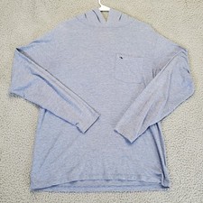 Vineyard Vines Mens Shirt Small Blue Hoodie Edgartown Pocket Hooded Tshirt Whale