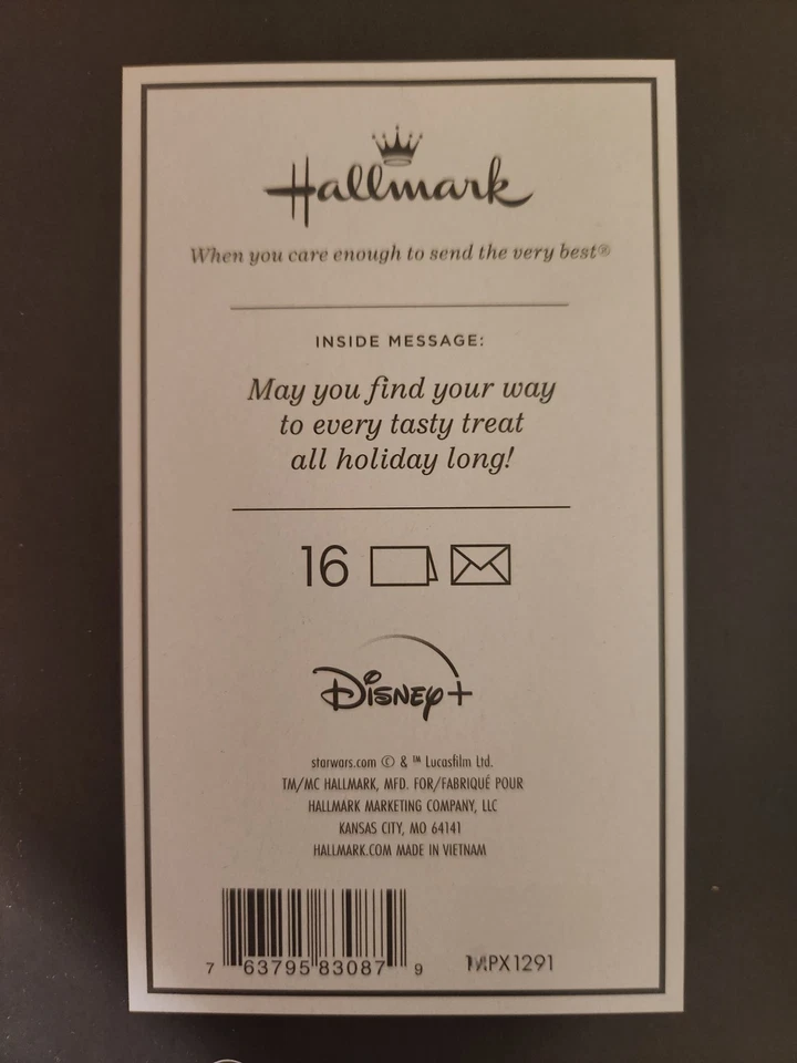 'Yoda' Grogu Seasons Greeting Cards 16 Box Hallmark - Image 3 of 3