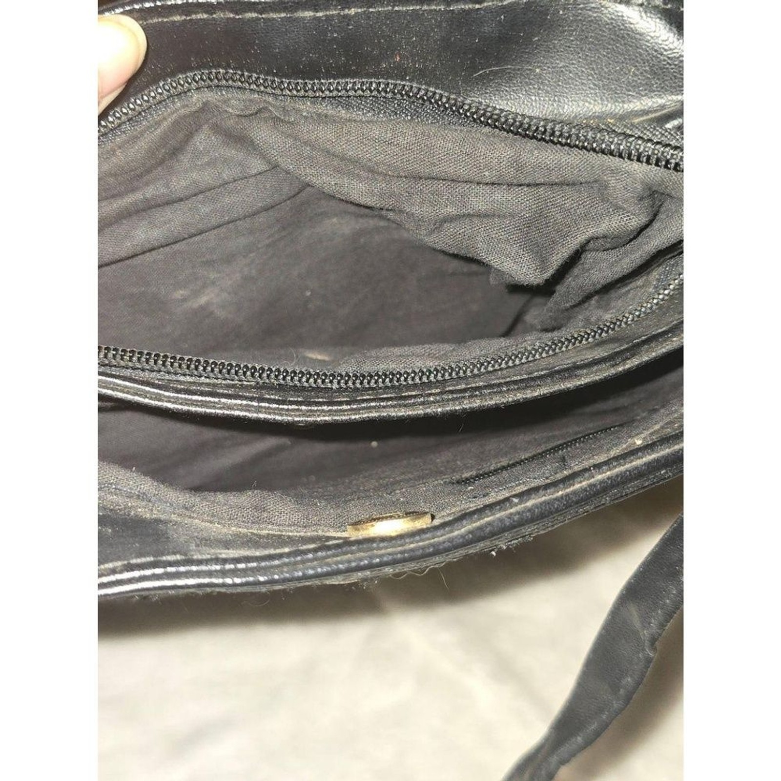 Vintage VR. CLASSICS Black Patchwork Shoulder Bag… - image 5