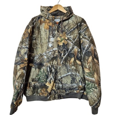 Magellan Outdoors Realtree Hoodie Jacke Herren 2XL Grün Camouflage Full Zip