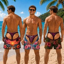 Butt Swim Trunks, Novelty Underwear Beach Shorts, Bachelor Party Gag Gift