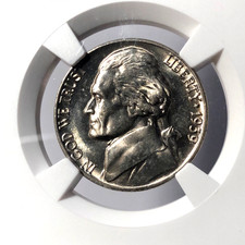 1939 Reverse of 40 Jefferson Nickel NGC MS 66 SUPERB GEM UNCIRCULATED NO TONE
