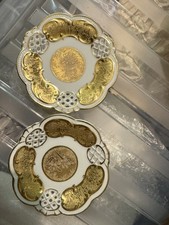 VTG BAVARIAN TIRSCHENREUTH GERMANY DECORATIVE HANDPAINTED plates 