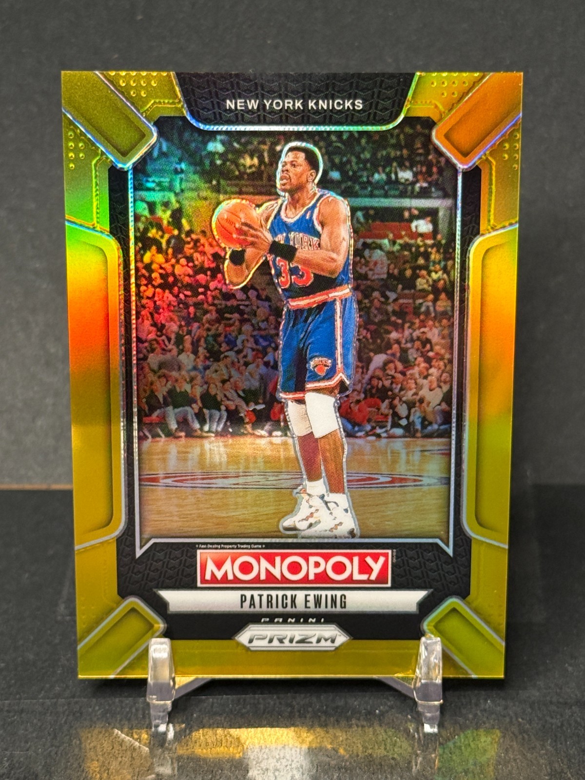 PATRICK EWING 2024-25 Panini Prizm Monopoly - #LEG8 True Gold 1/49 1st NY Knicks