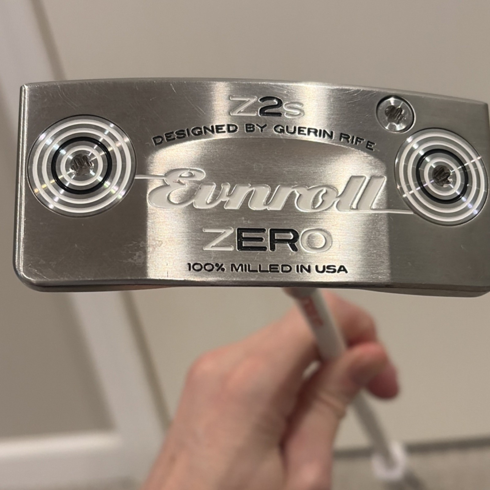 Evnroll ZERO Z2s Mallet Putter Graphite Shaft Super Stroke Grip Silver