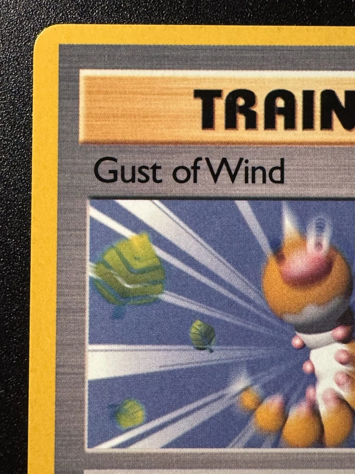 [OC] Gust of Wind 120/130 Base Set 2 WoTC Pokemon Card Rare Miscut Error MP - Image 3 of 4