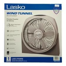 Lasko 20" Wind Tunnel 3-Speed Fan with Remote, A20700, Gray