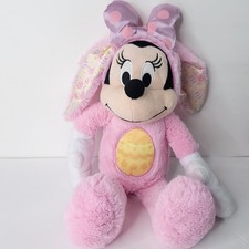 Disney Minnie Mouse Easter Bunny Eggs 18" Pink Just Play Orange Flowers W/ Tags
